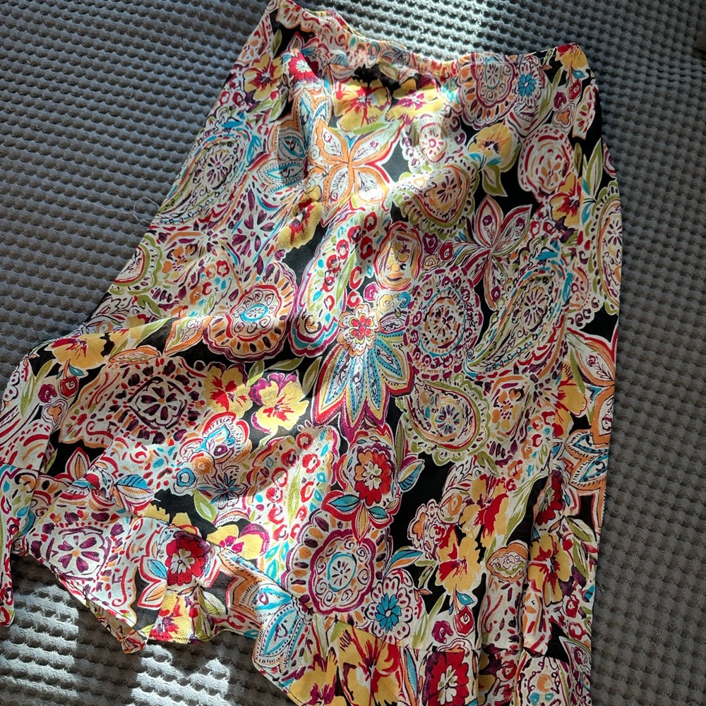 Cabi asymmetrical boho skirt